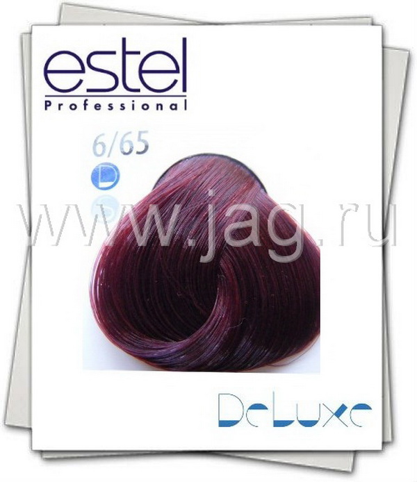 Темно русый красный фиолетовый эстель краска для волос