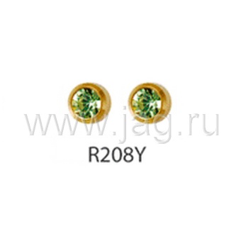 Серьги для прокола ушей Studex R208Y Peridot